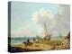 Fisherfolk Unloading their Catch in Freshwater Bay, Isle of Wight-George Morland-Premier Image Canvas