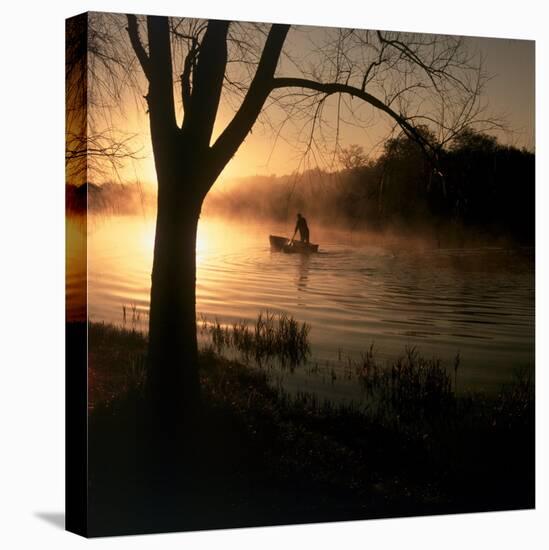 Fisherman at Dawn-null-Premier Image Canvas