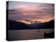 Fisherman at Sunset, Lake Maggiore, Italy-Peter Thompson-Premier Image Canvas