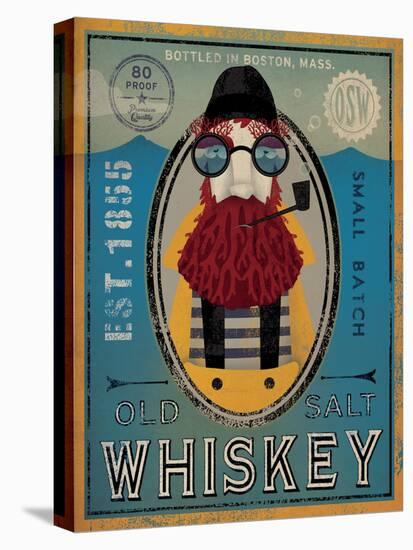 Fisherman IV Old Salt Whiskey-Ryan Fowler-Stretched Canvas