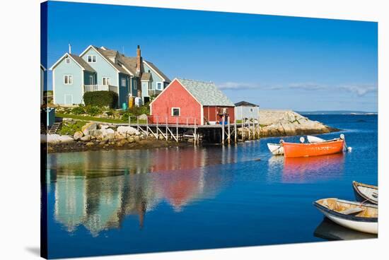 Fisherman's house Peggy's Cove-null-Stretched Canvas