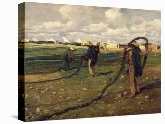 Fisherman Taking Up Nets, 1896-Joaquín Sorolla y Bastida-Premier Image Canvas