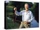 Fisherman with Bass-null-Premier Image Canvas