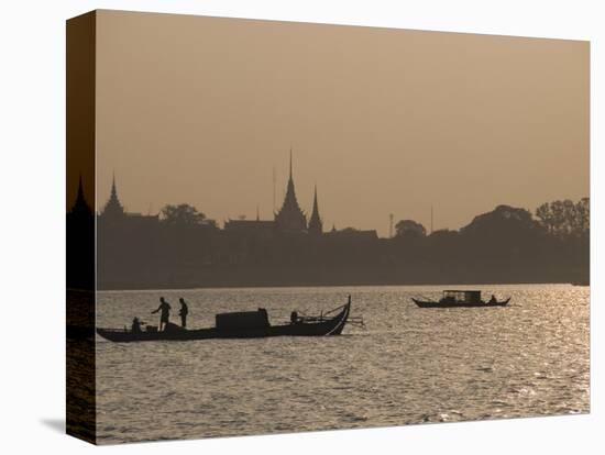 Fishermen on the Mekong River, Phnom Penh, Cambodia, Indochina, Southeast Asia-Robert Harding-Premier Image Canvas