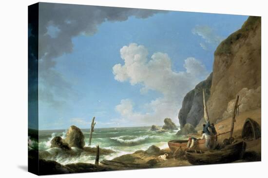 Fishermen on the Shore (An Approaching Storm)-George Morland-Premier Image Canvas