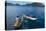 Fishermen on their Canoes Going Fishing, Cape Malcear, Lake Malawi, Malawi, Africa-Michael Runkel-Premier Image Canvas