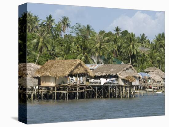 Fishermen's Stilt Houses, Pilar, Bicol, Southern Luzon, Philippines, Southeast Asia, Asia-null-Premier Image Canvas