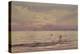 Fishermen Working at Sunset, 1868-71 (W/C on Paper)-Henry Moore-Premier Image Canvas