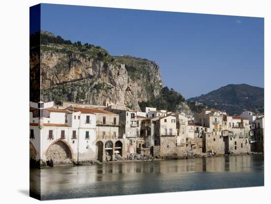 Fishermens Houses, Cefalu, Sicily, Italy, Europe-Martin Child-Premier Image Canvas