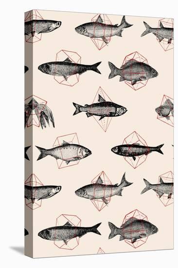 Fishes in Geometrics Nº4-Florent Bodart-Premier Image Canvas