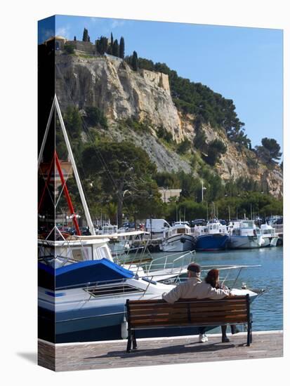 Fishing and Leisure Boats Moored at the Key Side, Harbour in Cassis Cote d'Azur, Var, France-Per Karlsson-Premier Image Canvas