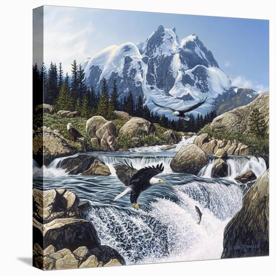 Fishing at Eagle Rocks-John Van Straalen-Premier Image Canvas