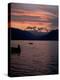 Fishing at Sunset, Lake Maggiore, Italy-Peter Thompson-Premier Image Canvas