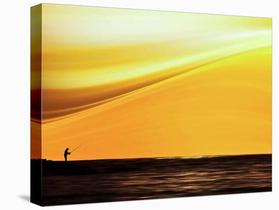 Fishing at Sunset-Josh Adamski-Premier Image Canvas