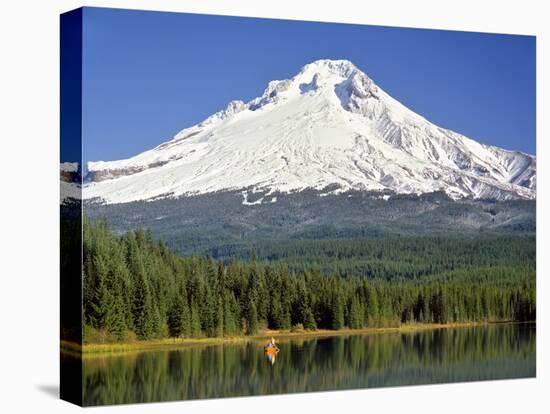 Fishing at Trillium Lake-Steve Terrill-Premier Image Canvas