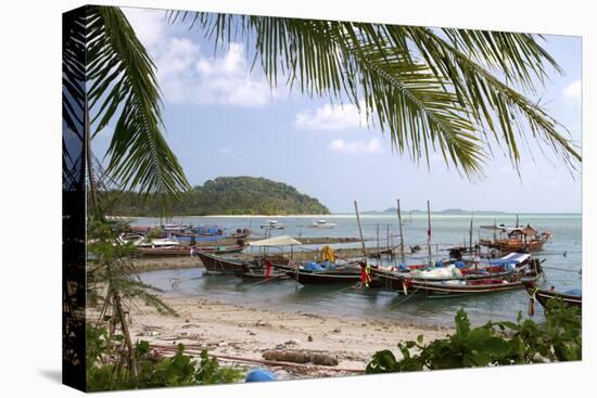 Fishing Boat in the Gulf of Thailand on the Island of Ko Samui, Thailand-David R. Frazier-Premier Image Canvas