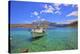 Fishing boat, Limeni, Mani Peninsula, The Peloponnese, Greece-Neil Farrin-Premier Image Canvas