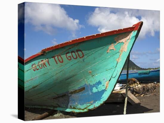 Fishing Boat, Prince Rupert Bay, Portsmouth, Dominica, Windward Islands, West Indies-Richard Cummins-Premier Image Canvas