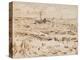 Fishing Boats at Saintes-Maries-De-La-Mer, 1888 (Pen and Ink and Pencil on Paper)-Vincent van Gogh-Premier Image Canvas