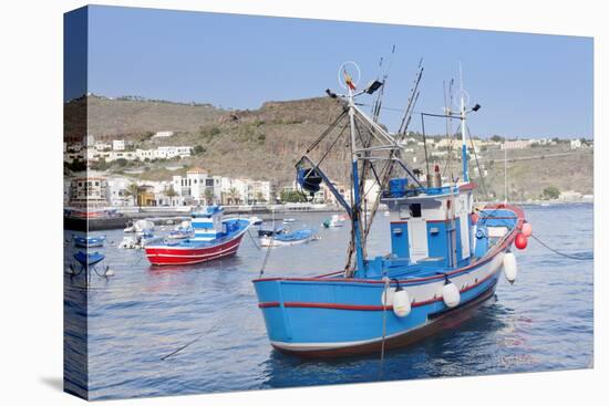 Fishing Boats at the Harbour, Playa De Santiago, La Gomera, Canary Islands, Spain, Atlantic, Europe-Markus Lange-Premier Image Canvas