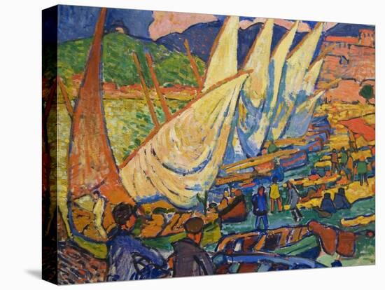 Fishing Boats, Collioure-Andre Derain-Stretched Canvas