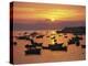 Fishing Boats in Harbour, Finisterre, Galicia, Spain, Europe-Ken Gillham-Premier Image Canvas