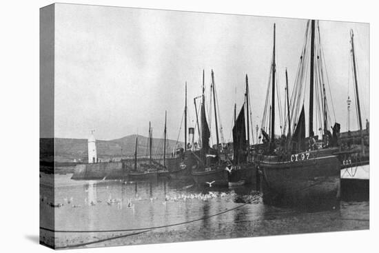 Fishing Boats in Port St Mary Harbour, Isle of Man, 1924-1926-null-Premier Image Canvas