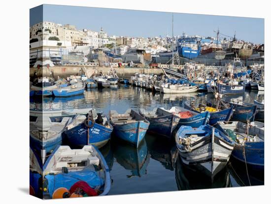 Fishing Boats in Port, Tangier, Morocco, North Africa, Africa-Charles Bowman-Premier Image Canvas