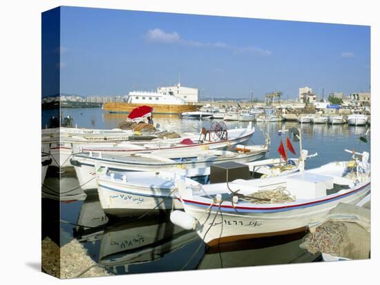 Fishing Boats in the Fishing Harbour, Tyre (Sour), Lebanon, Middle East-Gavin Hellier-Premier Image Canvas