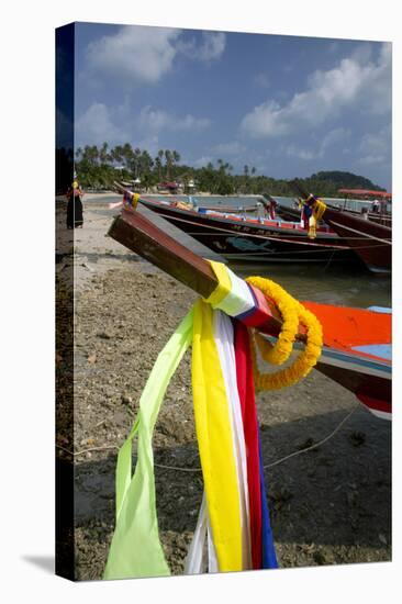 Fishing Boats in the Gulf of Thailand on the Island of Ko Samui, Thailand-David R. Frazier-Premier Image Canvas