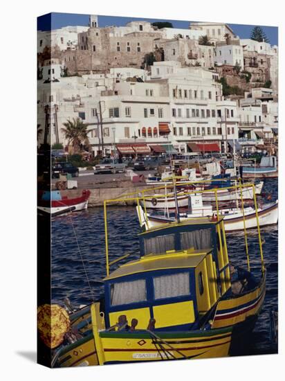 Fishing Boats in the Harbour, Naxos, Cyclades Islands, Greek Islands, Greece-Thouvenin Guy-Premier Image Canvas