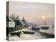 Fishing Boats in the Winter Sunlight-Anders Andersen-Lundby-Premier Image Canvas