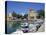 Fishing Boats Moored in Harbour and Domed Church, Aegina Town, Aegina, Saronic Islands, Greece-Lightfoot Jeremy-Premier Image Canvas