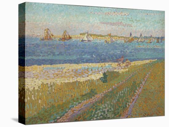 Fishing boats near Veere (De vissersvloot van Veere). 1907-Jan Toorop-Premier Image Canvas