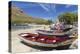 Fishing Boats on Beach, Tarrafal, Santiago Island, Cape Verde-Peter Adams-Premier Image Canvas