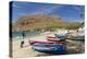 Fishing Boats on Beach, Tarrafal, Santiago Island, Cape Verde-Peter Adams-Premier Image Canvas