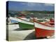 Fishing Boats on the Beach and in the Harbour of the Village of Muxia in Galicia, Spain, Europe-Michael Busselle-Premier Image Canvas