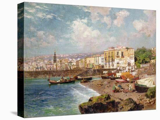 Fishing Boats on the Beach at Marinella, Naples-Carlo Brancaccio-Premier Image Canvas