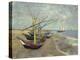 Fishing Boats on the Beach at Saintes-Maries-de-la-Mer, 1888-Vincent van Gogh-Premier Image Canvas