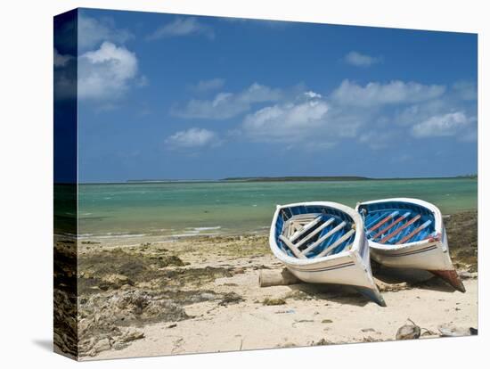 Fishing Boats on the Island of Rodrigues, Mauritius, Indian Ocean, Africa-null-Premier Image Canvas