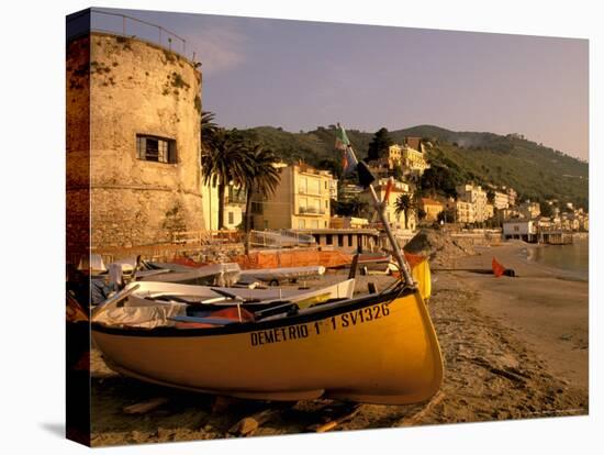 Fishing Boats, Riviera Di Ponente, Laigueglia, Liguria, Portofino, Italy-Walter Bibikow-Premier Image Canvas
