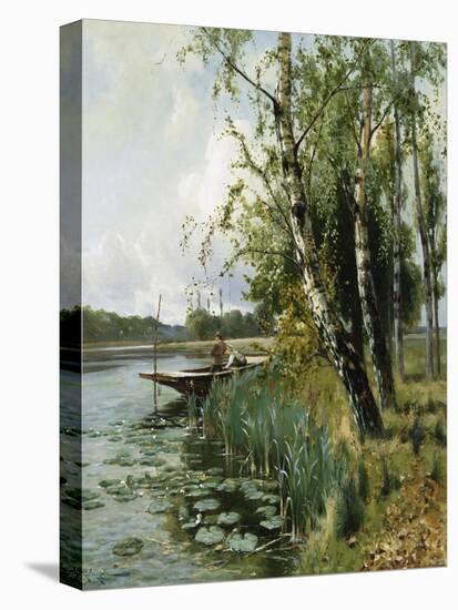 Fishing from a Punt-Arthur W. Redgate-Premier Image Canvas