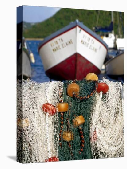 Fishing Nets at Marina, Frenchtown, St. Thomas, Caribbean-Robin Hill-Premier Image Canvas