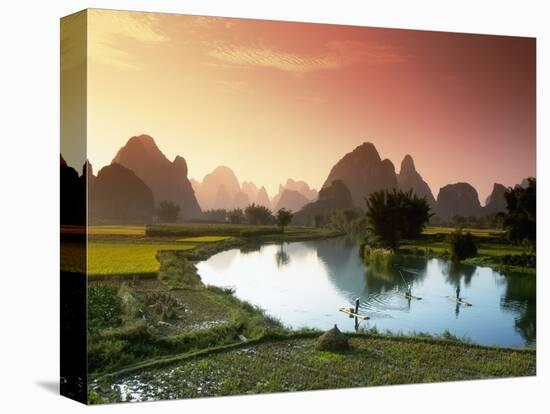 Fishing on the Li River-null-Premier Image Canvas