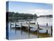 Fishing Pier and Boat Launch in Bayview Park on Bayou Texar in Pensacola, Florida in Blue Early Mor-forestpath-Premier Image Canvas