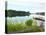 Fishing Pier and Boat Launch in Bayview Park on Bayou Texar in Pensacola, Florida in Early Morning-forestpath-Premier Image Canvas