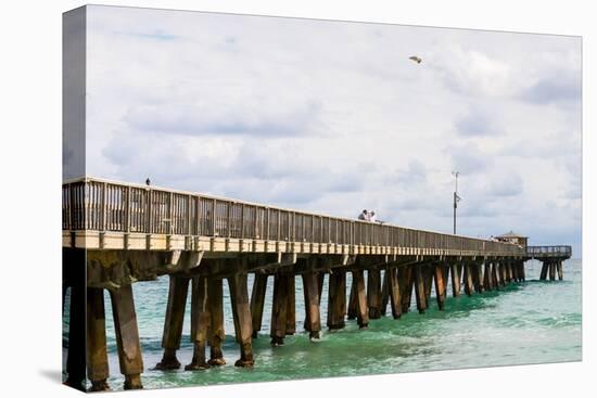 Fishing Pier at Pompano Beach, Broward County, Florida, USA-null-Premier Image Canvas