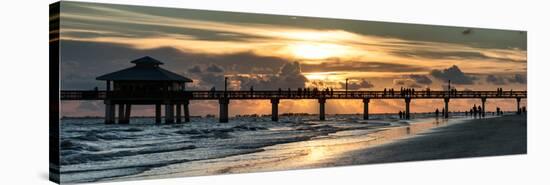 Fishing Pier Fort Myers Beach at Sunset-Philippe Hugonnard-Premier Image Canvas