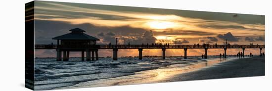 Fishing Pier Fort Myers Beach at Sunset-Philippe Hugonnard-Premier Image Canvas