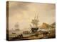 Fishing Scene, Teignmouth Beach and the Ness, 1831-Thomas Luny-Premier Image Canvas